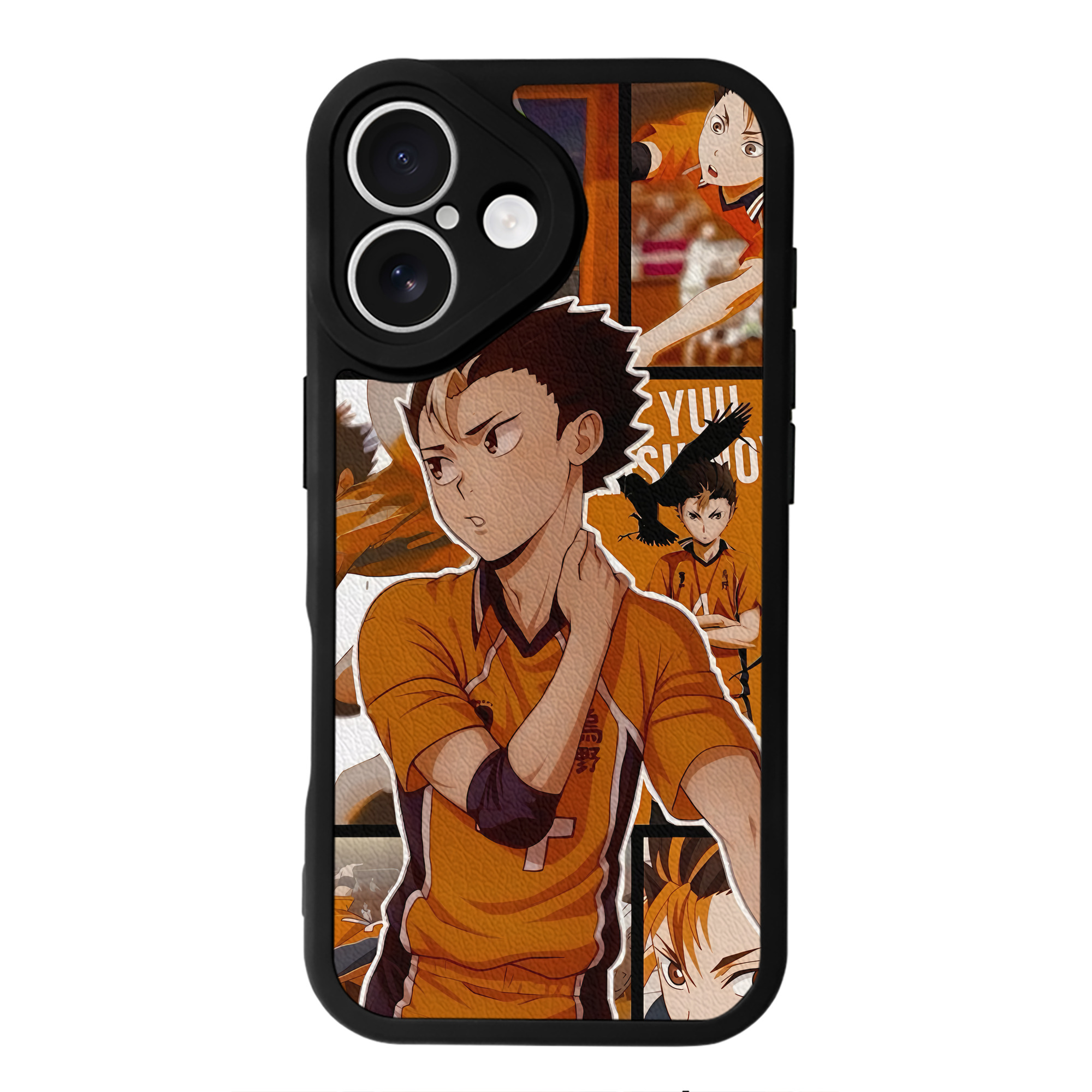 （画像用） ハイキュー!! Haikyu!! 【iPhone 16シリーズ対応】シリコンスマホケース（レザー調） 材質：シリコン